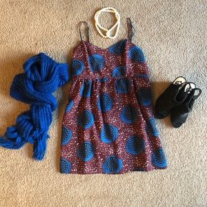 Fit and flare mini with keyhole back